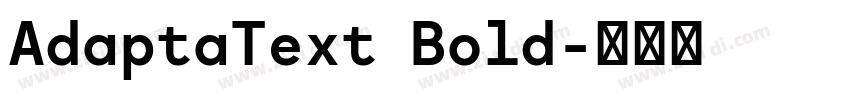 AdaptaText Bold字体转换
